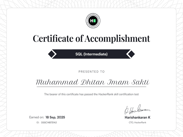 SQL (Intermediate)